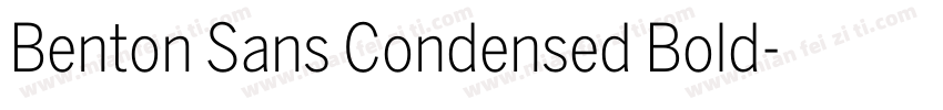 Benton Sans Condensed Bold字体转换
